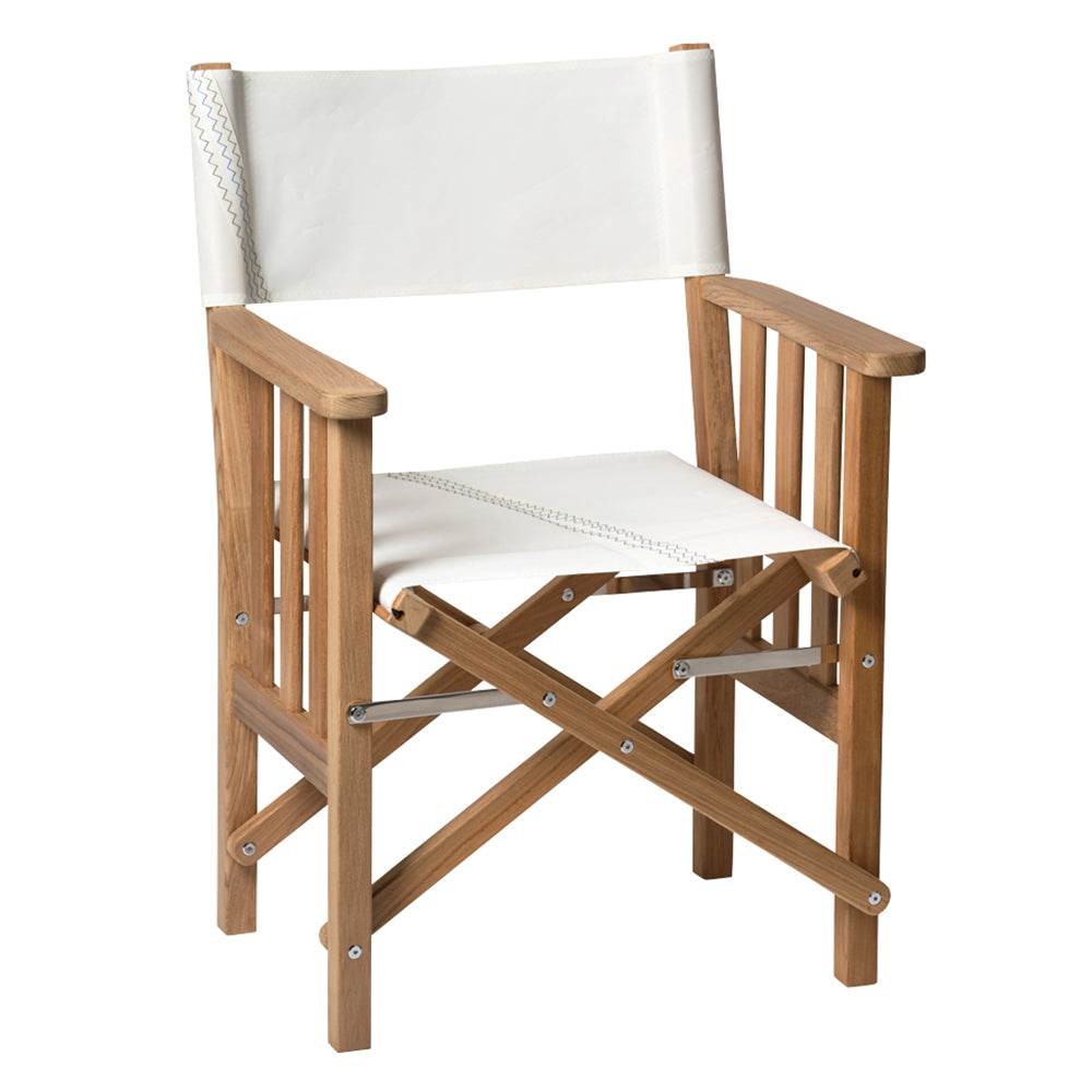 Suncoast Marine and Auto offers Whitecap Directors Chair II w/Sail Cloth Seating - Teak [61054]