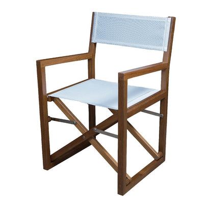 Suncoast Marine and Auto offers Whitecap Directors Chair w/White Batyline Fabric - Teak [63061]