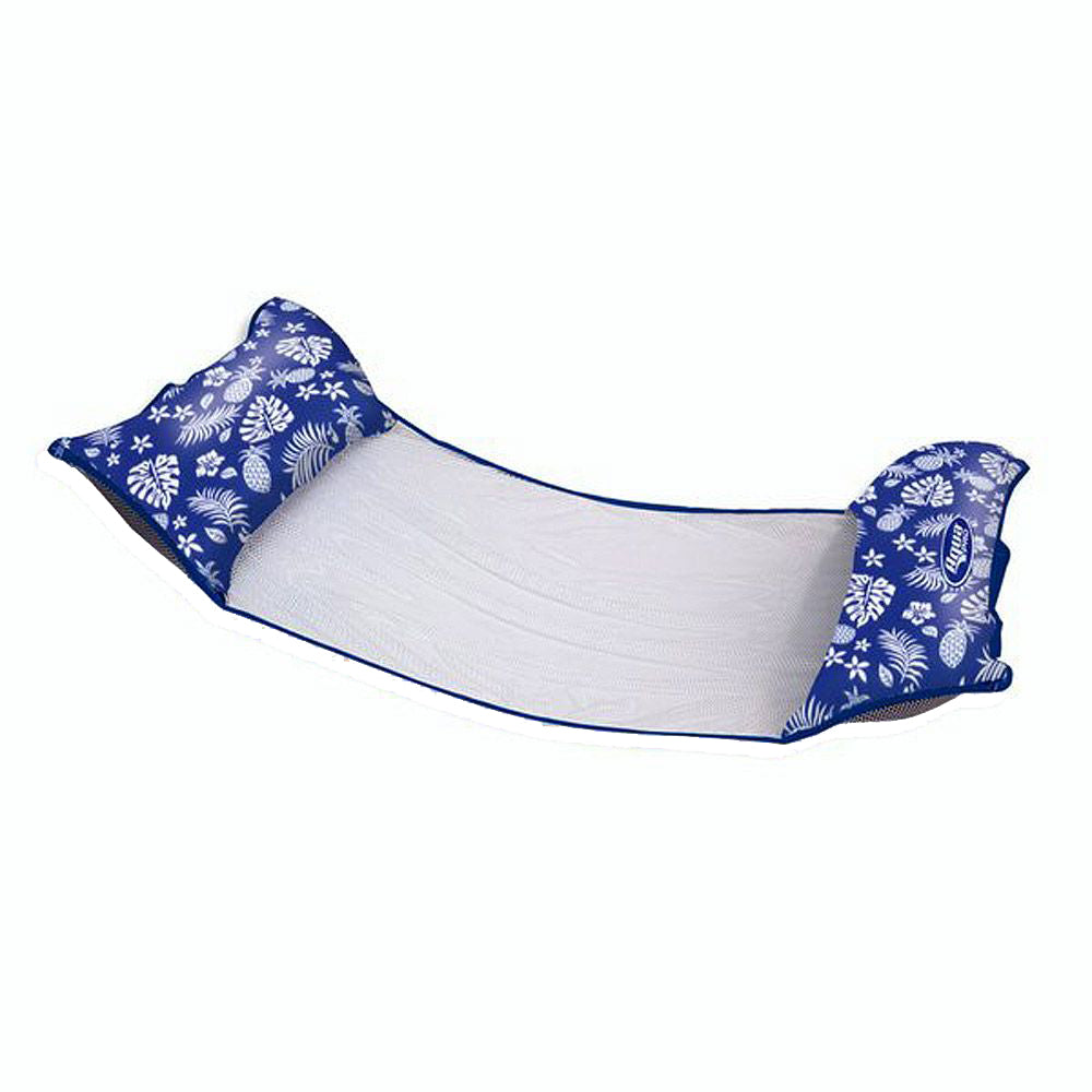 Suncoast Marine and Auto offers Aqua Leisure 4-In-1 Monterey Hammock Supreme XL 53" x 31.5" - Hibiscus Pineapple Royal Blue [APL18904S2]