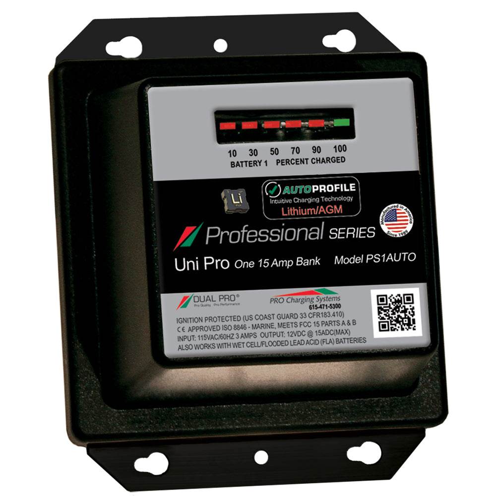 Suncoast Marine and Auto offers Dual Pro PS1 Auto 15A - 1-Bank Lithium/AGM Battery Charger [PS1AUTO]