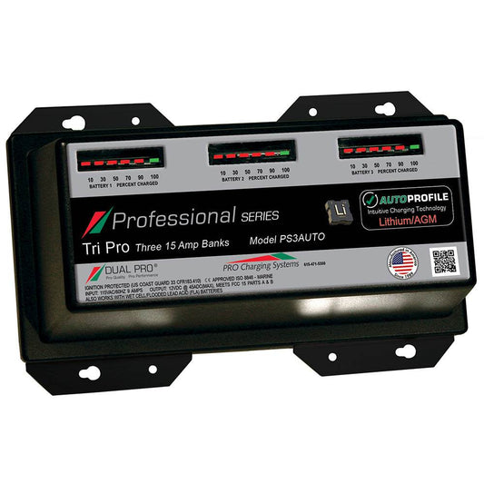 Suncoast Marine and Auto offers Dual Pro PS3 Auto 15A - 3-Bank Lithium/AGM Battery Charger [PS3AUTO]