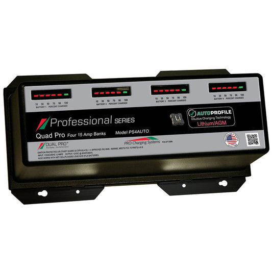 Suncoast Marine and Auto offers Dual Pro PS4 Auto 15A - 4-Bank Lithium/AGM Battery Charger [PS4AUTO]