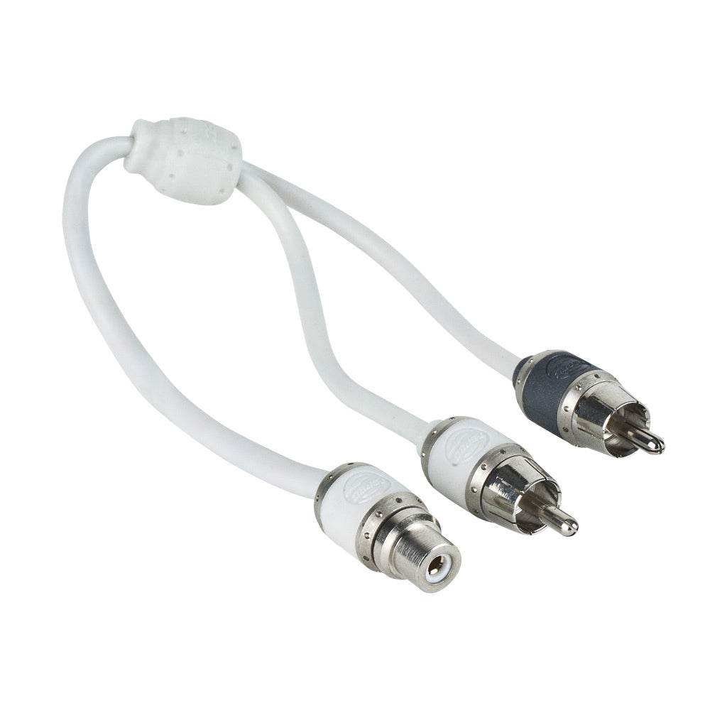 Suncoast Marine and Auto offers T-Spec V10 Series RCA Audio Y Cable - 2 Channel - 1 Female to 2 Males [V10RY1]