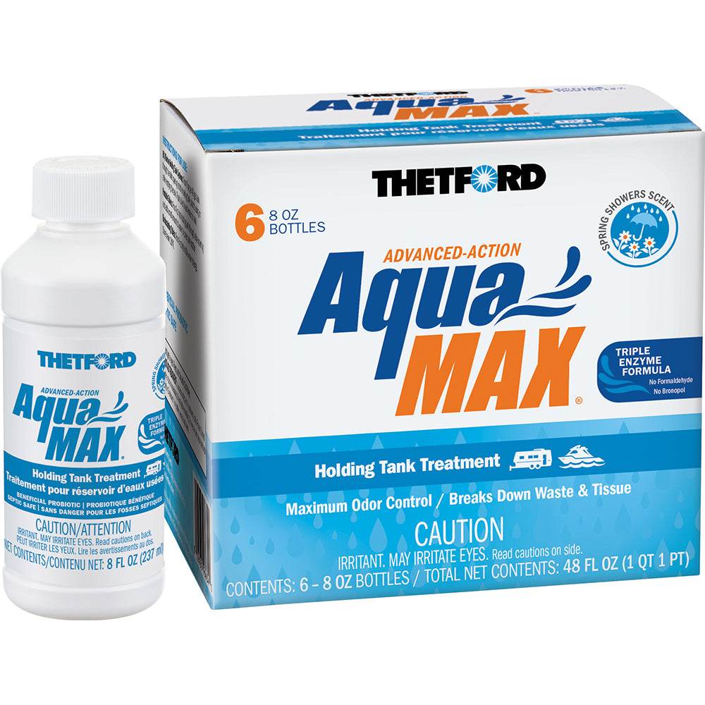 Suncoast Marine and Auto offers Thetford AquaMax Holding Tank Treatment - 6-Pack - 8oz Liquid - Spring Shower Scent [96634]