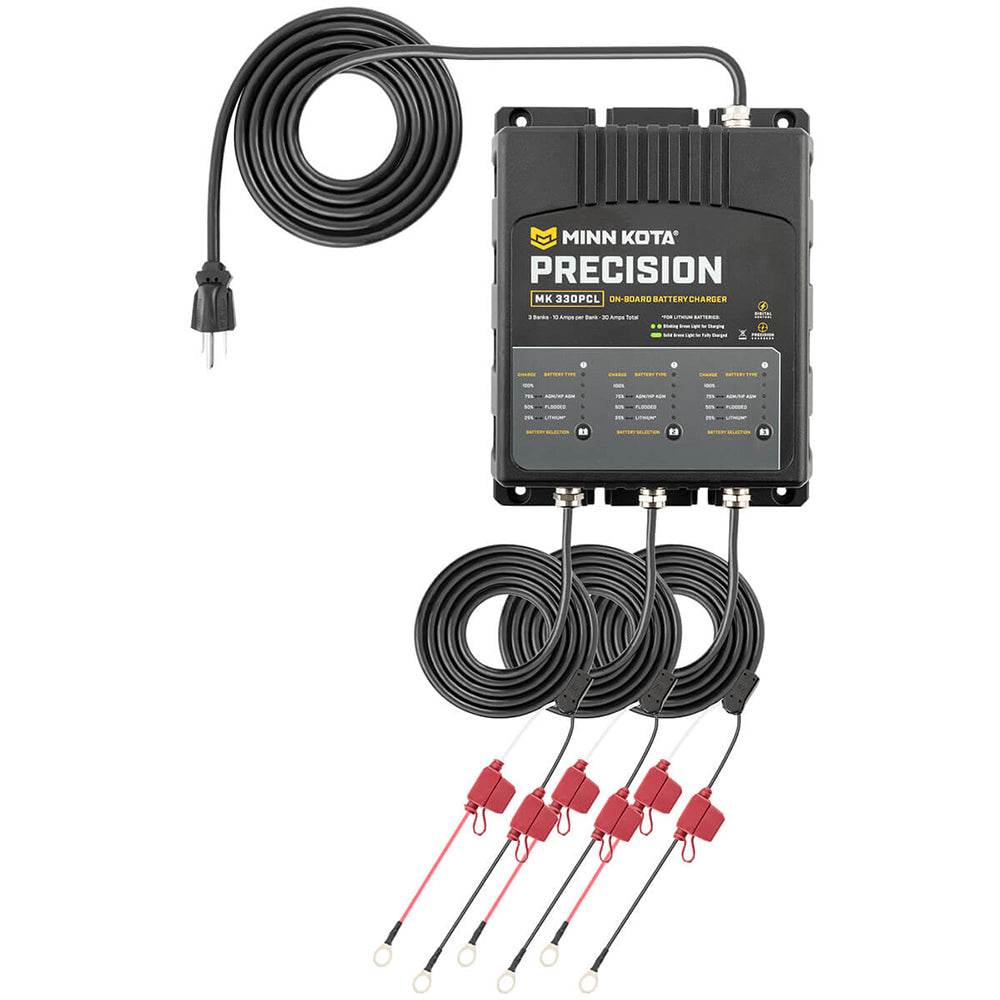 Suncoast Marine and Auto offers Minn Kota On-Board Precision Charger MK-330 PCL 3 Bank x 10 AMP LI Optimized Charger [1833301]