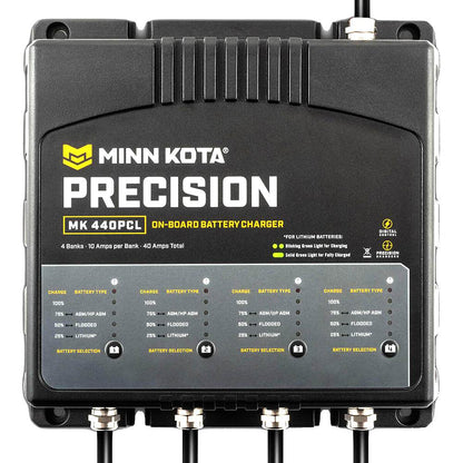 Suncoast Marine and Auto offers Minn Kota On-Board Precision Charger MK-440 PCL 4 Bank x 10 AMP LI Optimized Charger [1834401]