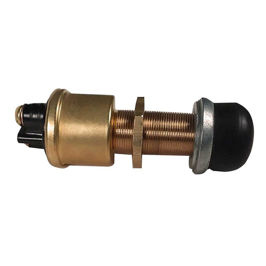 Suncoast Marine and Auto offers Raritan Heavy-Duty Push Button Switch - Brass [164000BR]