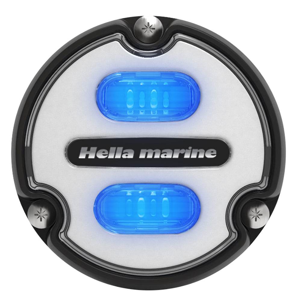 Suncoast Marine and Auto offers Hella Marine Apelo A1 Blue White Underwater Light - 1800 Lumens - Black Housing - White Lens [016145-011]