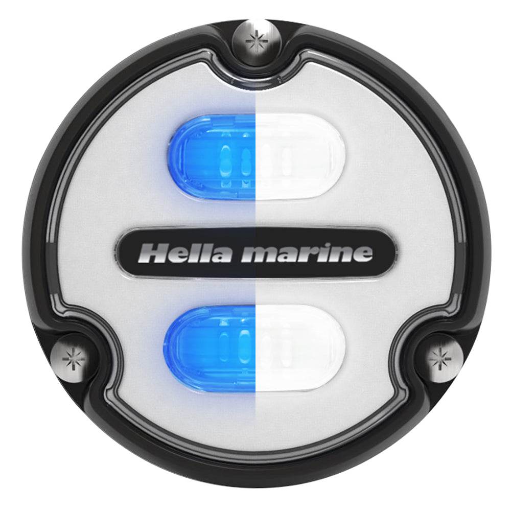 Suncoast Marine and Auto offers Hella Marine Apelo A1 Blue White Underwater Light - 1800 Lumens - Black Housing - White Lens [016145-011]