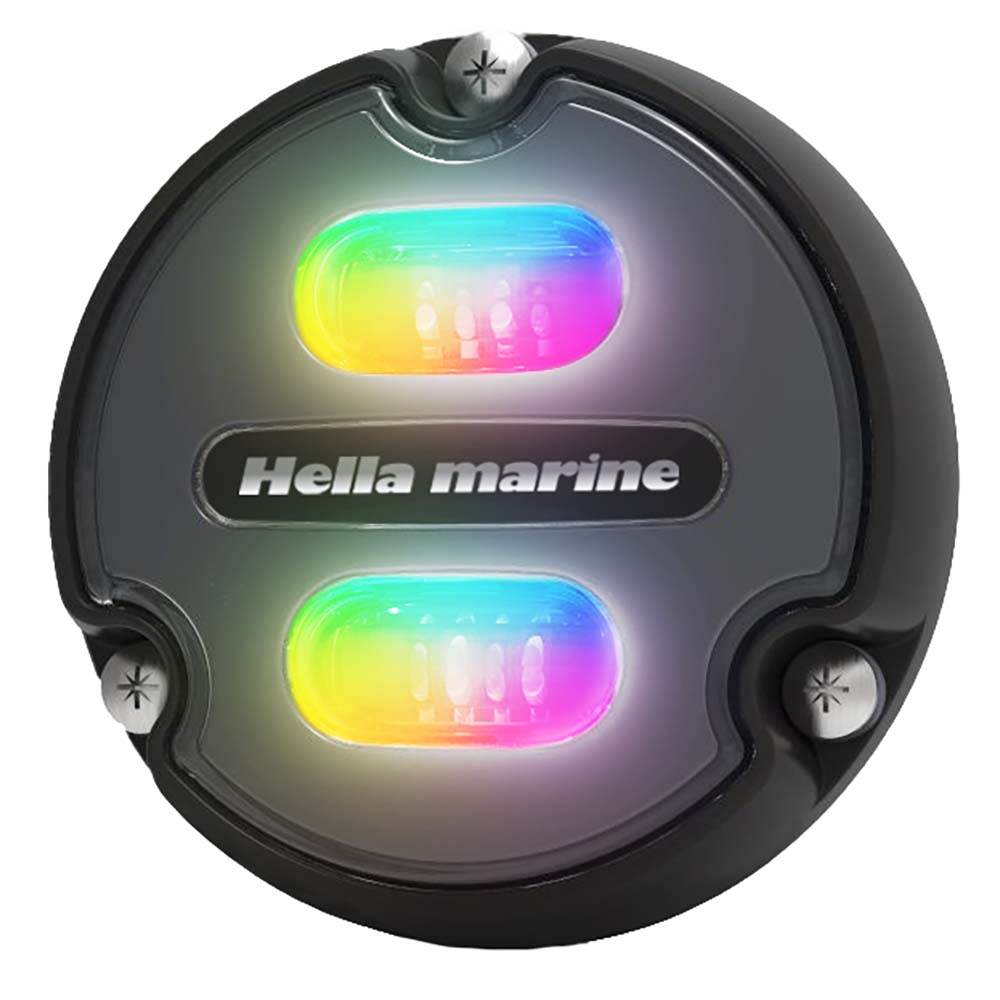 Suncoast Marine and Auto offers Hella Marine Apelo A1 RGB Underwater Light - 1800 Lumens - Black Housing - Charcoal Lens [016146-001]