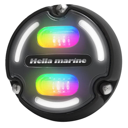 Suncoast Marine and Auto offers Hella Marine A2 RGB Underwater Light - 3000 Lumens - Black Housing - Charcoal Lens w/Edge Light [016148-001]