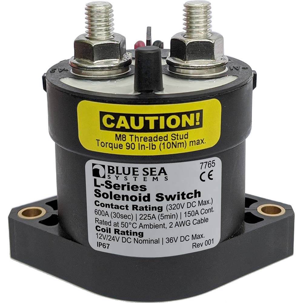 Suncoast Marine and Auto offers Blue Sea 7765 L-Series Solenoid Switch - 150A - 12/24V DC [7765]