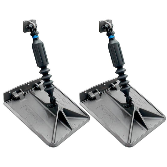 Suncoast Marine and Auto offers Nauticus SX 9.5 x 10 Smart Tabs 16-18 Boats w/60lb Actuators - 60-150HP - Gunmetal Grey [SXG9510-60]