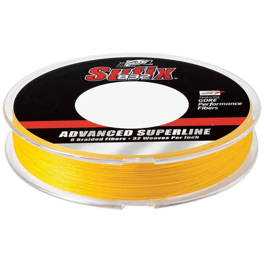 Suncoast Marine and Auto offers Sufix 832 Advanced Superline Braid - 10lb - Hi-Vis Yellow - 300 yds [660-110Y]