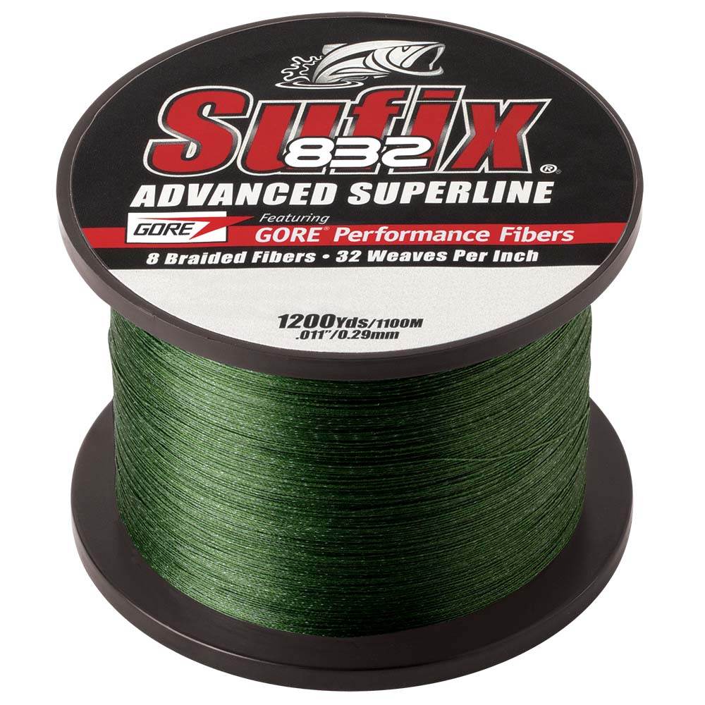 Suncoast Marine and Auto offers Sufix 832 Advanced Superline Braid - 30lb - Low-Vis Green - 1200 yds [660-330G]