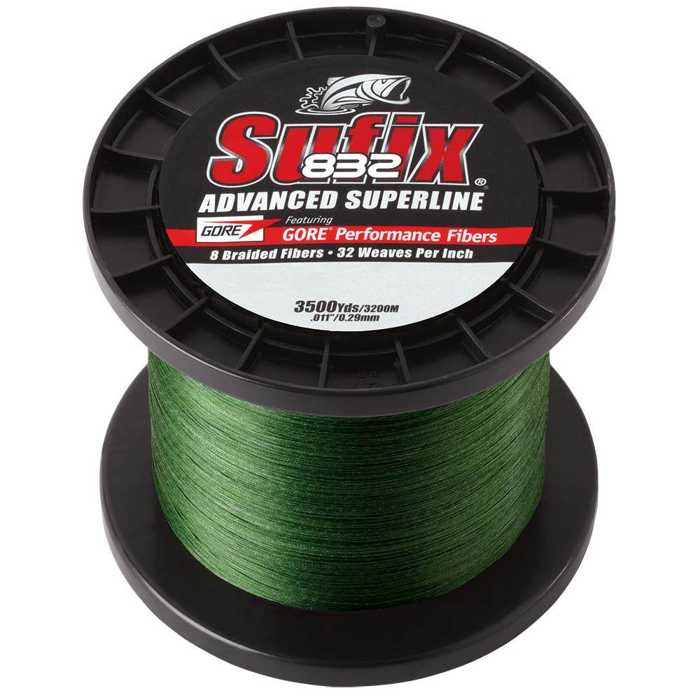 Suncoast Marine and Auto offers Sufix 832 Advanced Superline Braid - 30lb - Low-Vis Green - 3500 yds [660-430G]