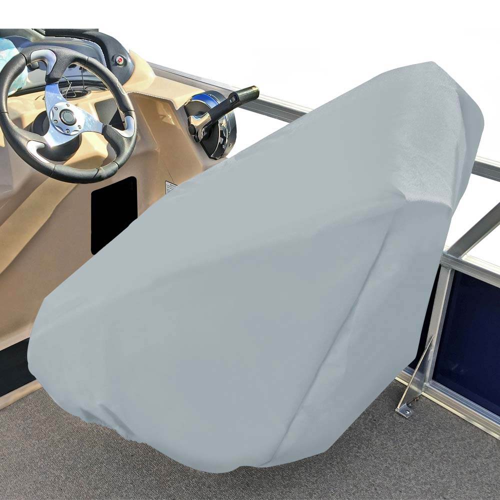 Suncoast Marine and Auto offers Carver Poly-Flex II Captains Chair Cover - Fits up to 32H x 26W x 25D - Grey [61061F-10]