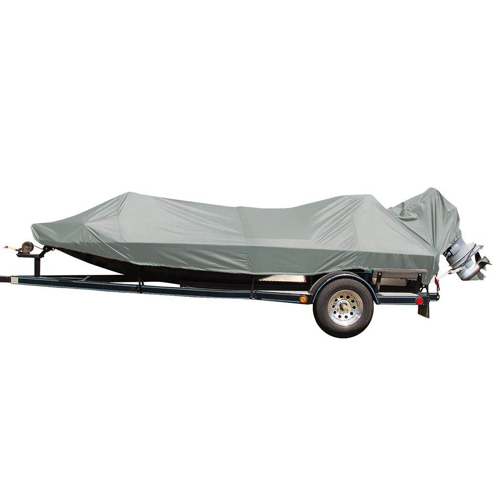 Suncoast Marine and Auto offers Carver Poly-Flex II Extra Wide Series Styled-to-Fit Boat Cover f/17.5 Jon Style Bass Boats - Grey [77817EF-10]