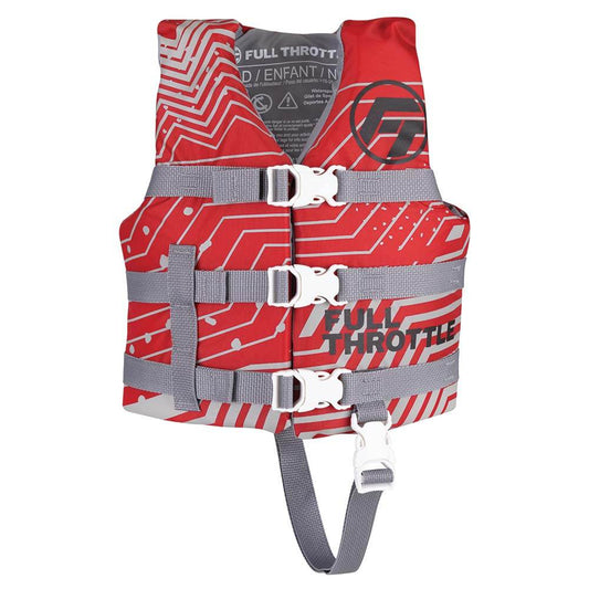 Suncoast Marine and Auto offers Full Throttle Child Nylon Life Jacket - Red [112200-100-001-22]