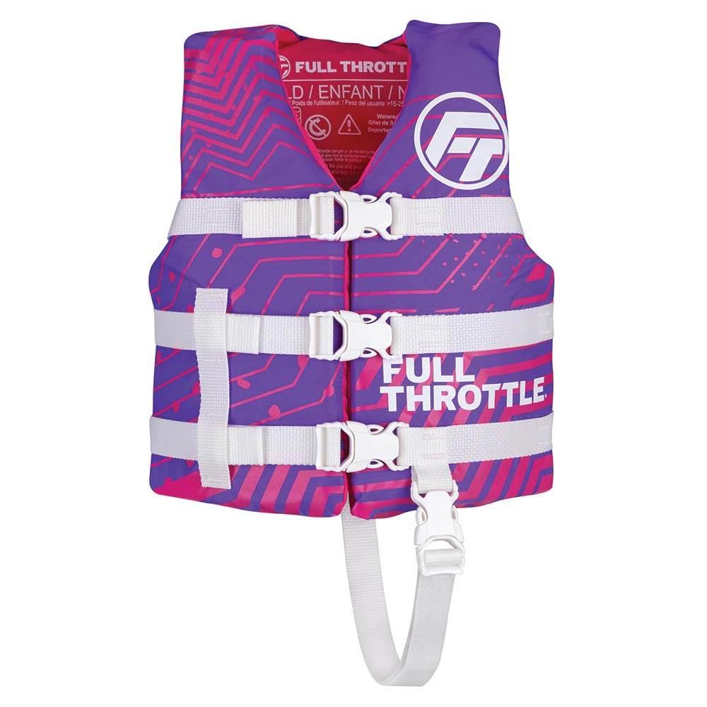 Suncoast Marine and Auto offers Full Throttle Child Nylon Life Jacket - Purple [112200-600-001-22]