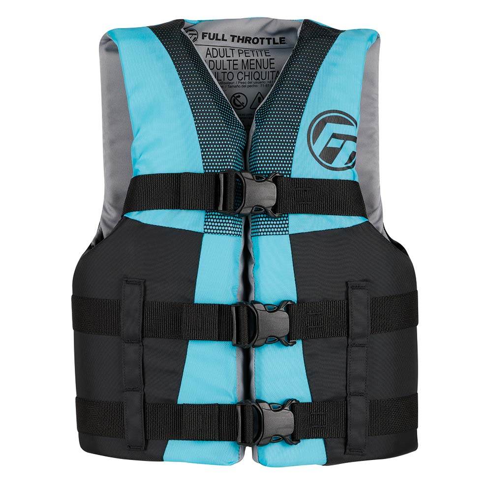 Suncoast Marine and Auto offers Full Throttle Teen Nylon Life Jacket - Aqua/Black [112200-505-010-22]