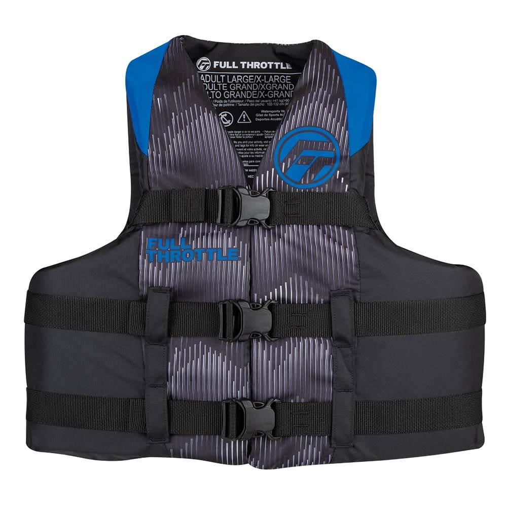 Suncoast Marine and Auto offers Full Throttle Adult Nylon Life Jacket - S/M - Blue/Black [112200-500-030-22]