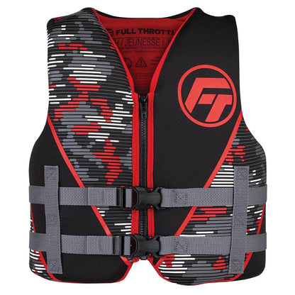 Suncoast Marine and Auto offers Full Throttle Youth Rapid-Dry Life Jacket - Red/Black [142100-100-002-22]