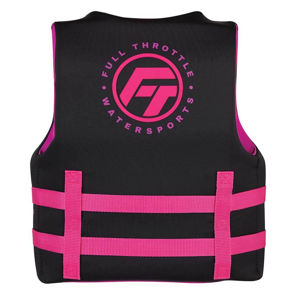 Suncoast Marine and Auto offers Full Throttle Youth Rapid-Dry Life Jacket - Pink/Black [142100-105-002-22]