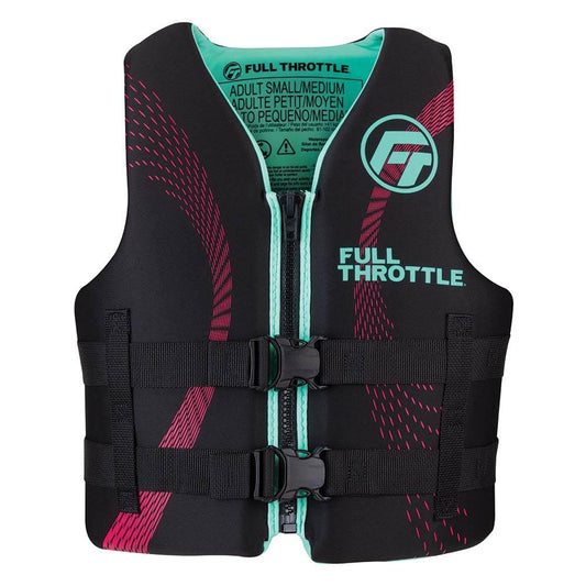 Suncoast Marine and Auto offers Full Throttle Adult Rapid-Dry Life Jacket - S/M - Aqua/Black [142100-505-030-22]