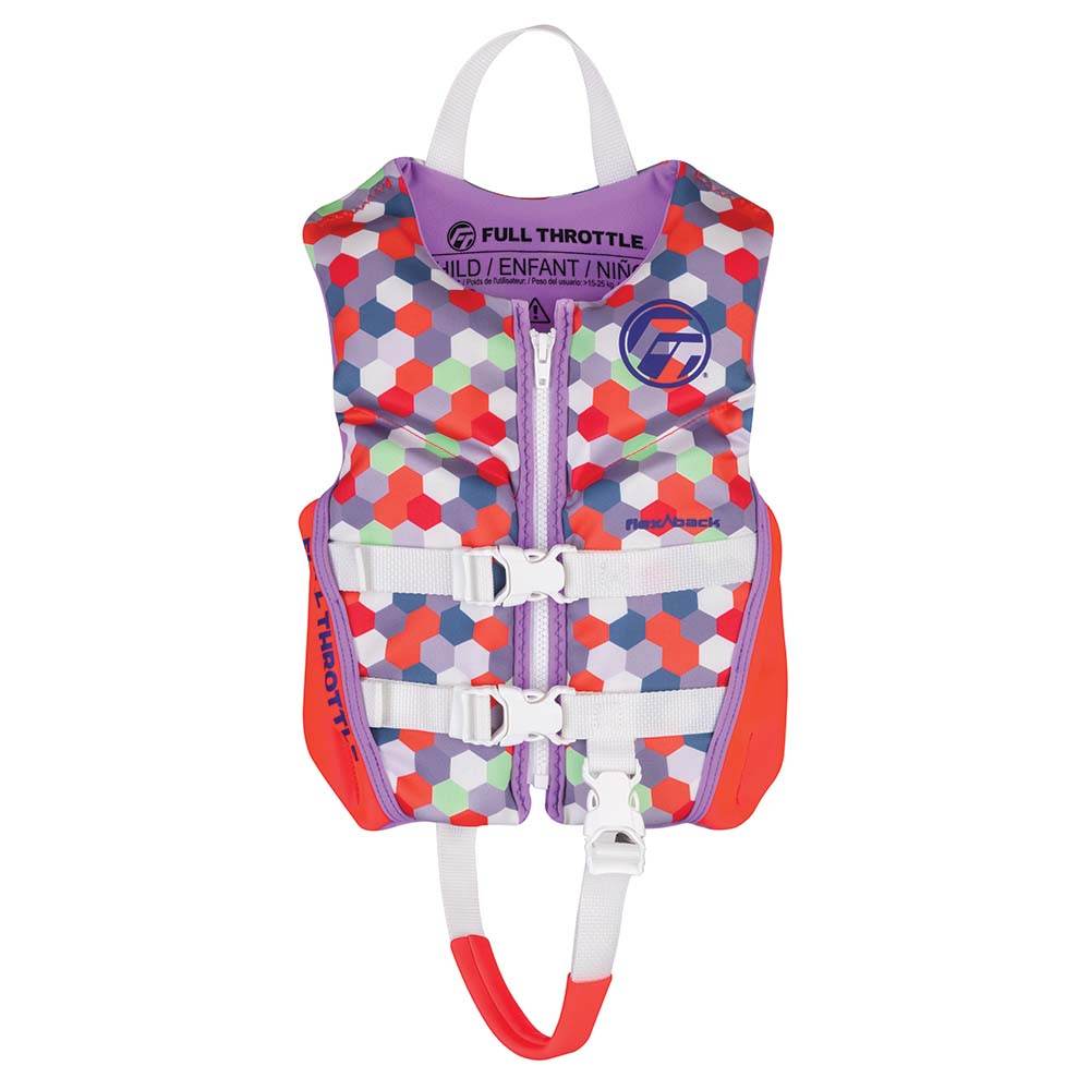 Suncoast Marine and Auto offers Full Throttle Child Rapid-Dry Flex-Back Life Jacket - Pink [142500-105-001-22]