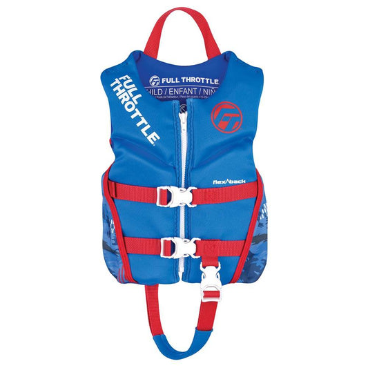 Suncoast Marine and Auto offers Full Throttle Child Rapid-Dry Flex-Back Life Jacket - Blue [142500-500-001-22]