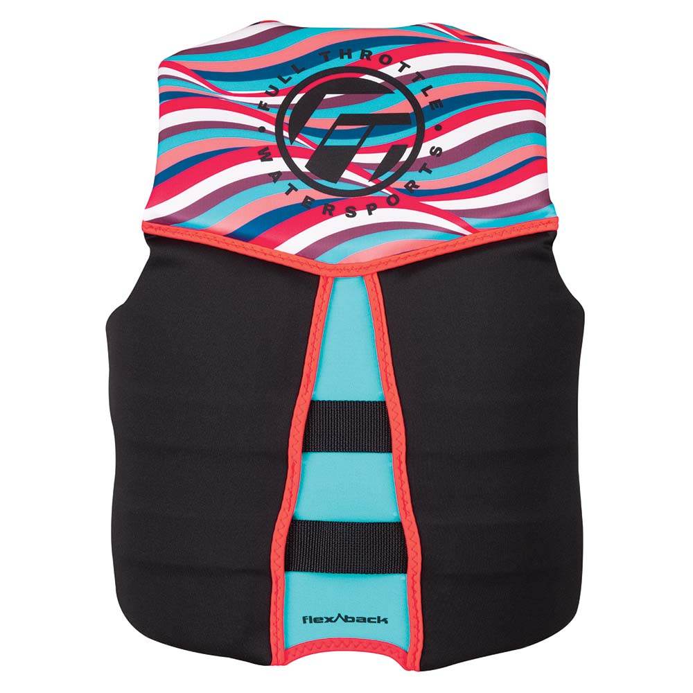 Suncoast Marine and Auto offers Full Throttle Womens Rapid-Dry Flex-Back Life Jacket - Womens M - Pink/Black [142500-105-830-22]