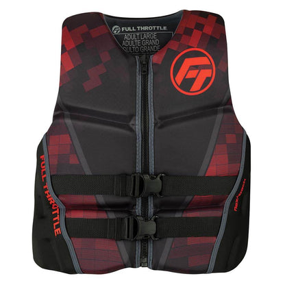 Suncoast Marine and Auto offers Full Throttle Mens Rapid-Dry Flex-Back Life Jacket - 2XL - Black/Red [142500-100-060-22]