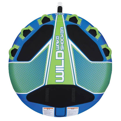 Suncoast Marine and Auto offers Full Throttle Wild Wake Shocker Towable Tube - 3 Rider - Blue [302400-500-003-21]