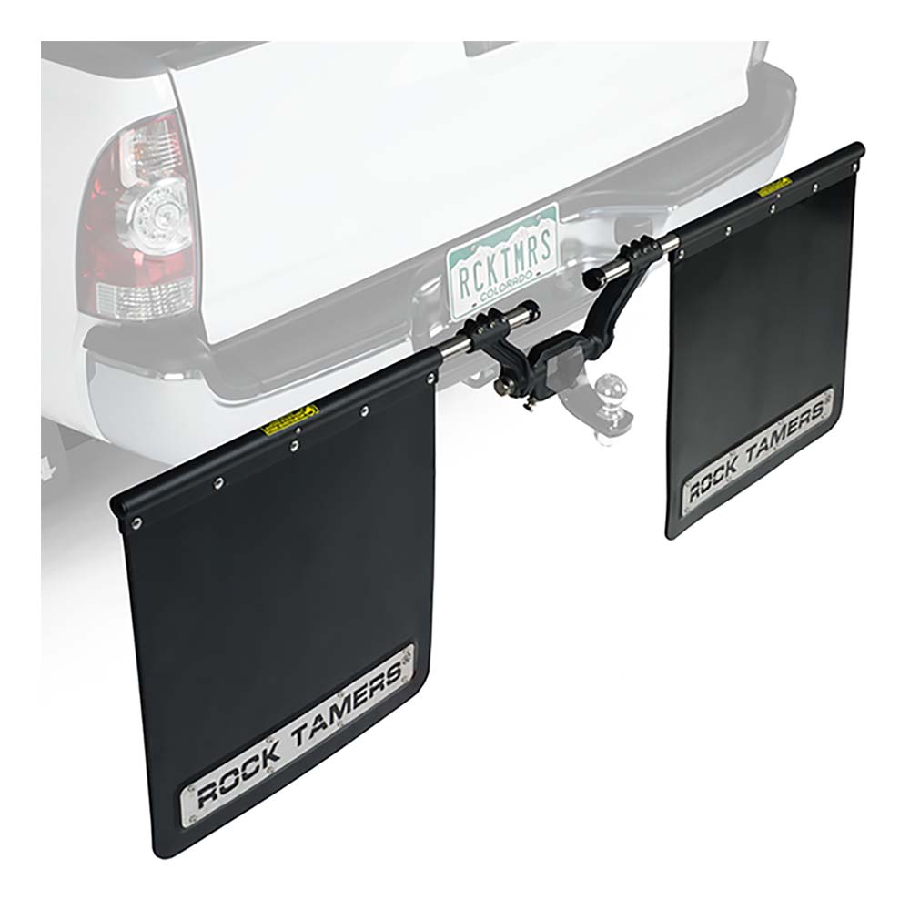 Suncoast Marine and Auto offers ROCK TAMERS 2" Hub Mudflap System - Matte Black/Stainless [00108]