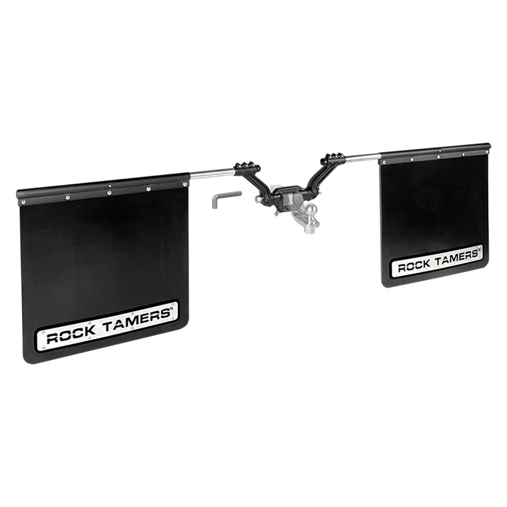 Suncoast Marine and Auto offers ROCK TAMERS 2" Hub Mudflap System - Matte Black/Stainless [00108]