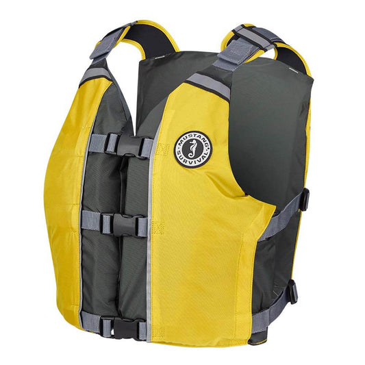 Suncoast Marine and Auto offers Mustang APF Foam Vest - Yellow/Grey - Universal [MV4111-222-0-216]