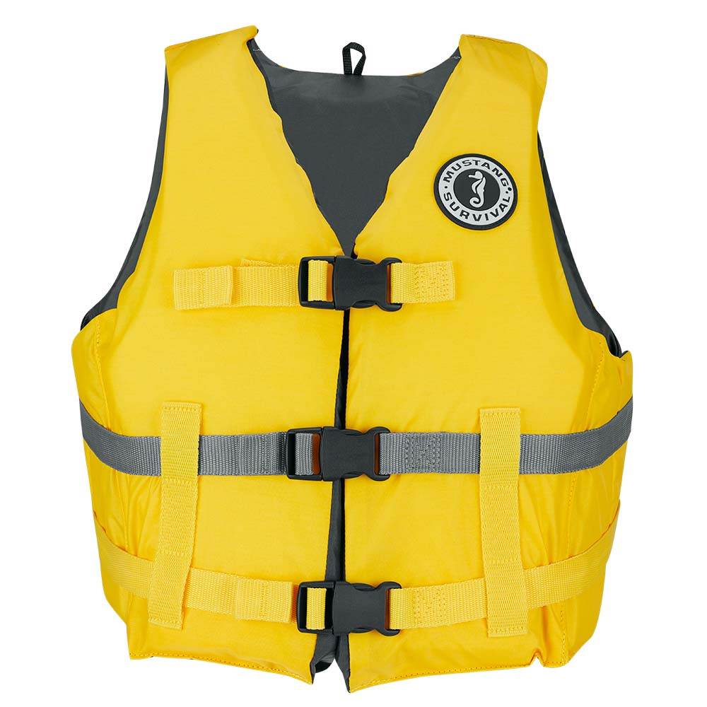 Suncoast Marine and Auto offers Mustang Livery Foam Vest - Yellow - XL/XXL [MV701DMS-25-XL/XXL-216]