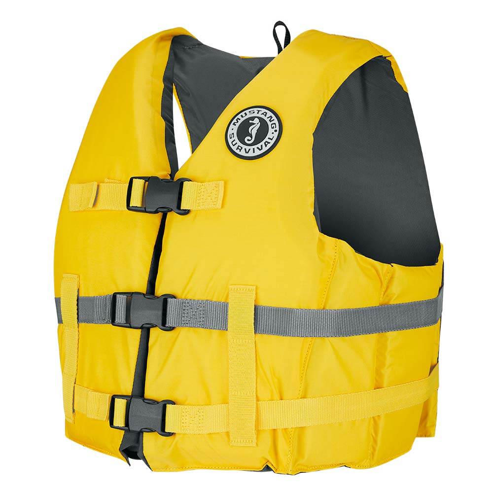 Suncoast Marine and Auto offers Mustang Livery Foam Vest - Yellow - XL/XXL [MV701DMS-25-XL/XXL-216]