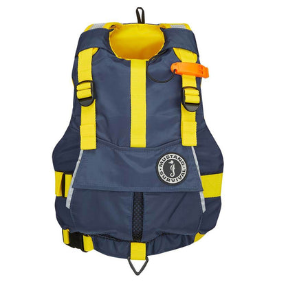 Suncoast Marine and Auto offers Mustang Youth Bobby Foam Vest - Yellow/Navy [MV2500-5-0-216]