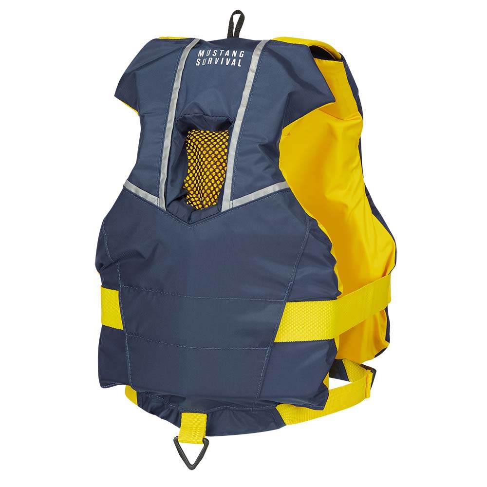 Suncoast Marine and Auto offers Mustang Youth Bobby Foam Vest - Yellow/Navy [MV2500-5-0-216]