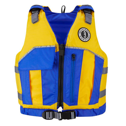 Suncoast Marine and Auto offers Mustang Youth Reflex Foam Vest - Yellow/Royal Blue [MV7030-220-0-216]