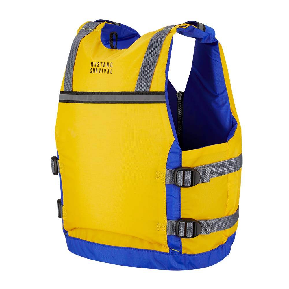 Suncoast Marine and Auto offers Mustang Youth Reflex Foam Vest - Yellow/Royal Blue [MV7030-220-0-216]