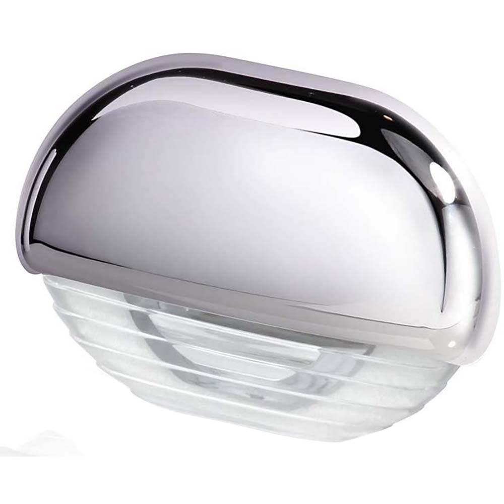 Suncoast Marine and Auto offers Hella Marine White LED Easy Fit Step Lamp w/Chrome Cap [958126001]