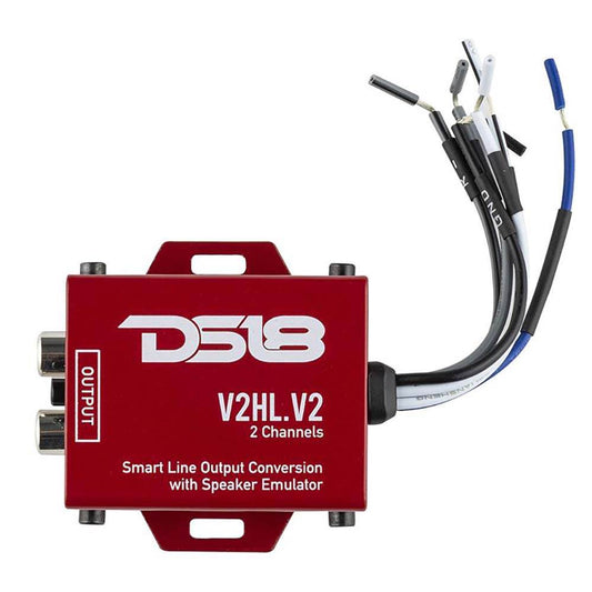 Suncoast Marine and Auto offers DS18 High to Low Converter - 2 Channel w/Speaker Emulator [V2HL.V2]