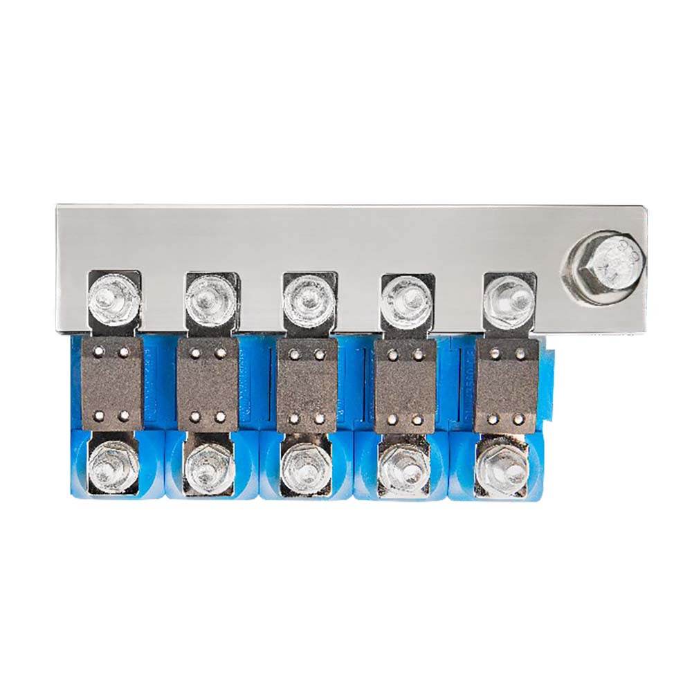 Suncoast Marine and Auto offers Victron Busbar to Connect 5 Mega Fuse Holders - Busbar Only Fuse Holders Sold Separately [CIP100400060]