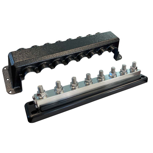 Suncoast Marine and Auto offers Victron Busbar 600A 8P Cover 8X 3/8" Plus 8X M8 Terminals [VBB160080010]