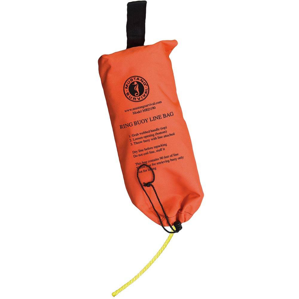 Suncoast Marine and Auto offers Mustang Ring Buoy Throw Bag - 90 Rope [MRD190-0-0-215]