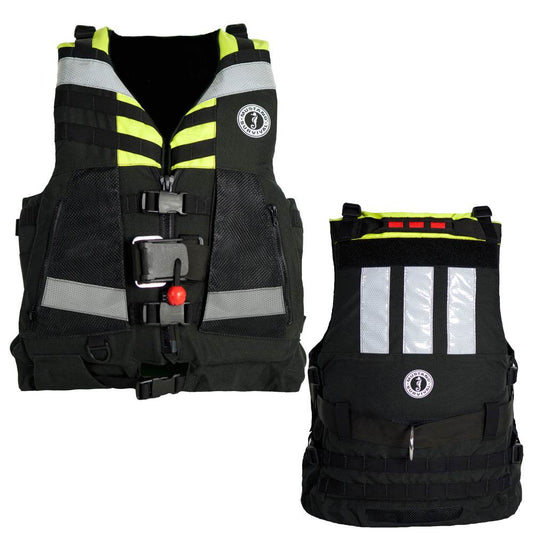 Suncoast Marine and Auto offers Mustang Swift Water Rescue Vest - Fluorescent Yellow/Green/Black - Universal [MRV15002-251-0-206]