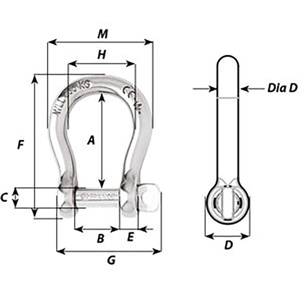 Suncoast Marine and Auto offers Wichard Self-Locking Bow Shackle - Diameter 4mm - 5/32" [01241]